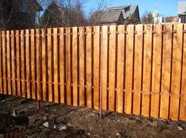 Забор деревянный - пример 43