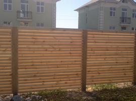 Забор деревянный - пример 44