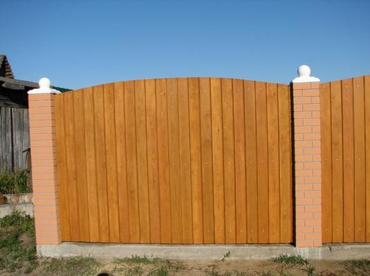 Забор деревянный - пример 47