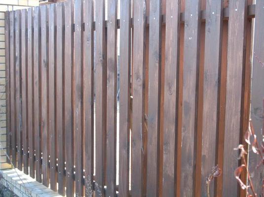Забор деревянный - пример 48