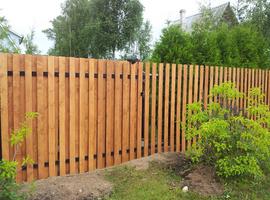 Забор деревянный - пример 51