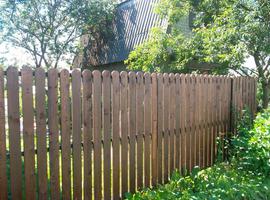 Забор деревянный - пример 53