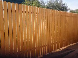 Забор деревянный - пример 54
