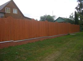 Забор деревянный - пример 57