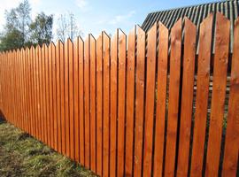 Забор деревянный - пример 58